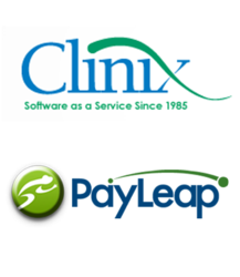 Clinix PayLeap logos